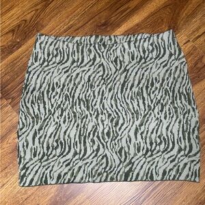 Chic Zebra Pattern Mini Skirt